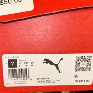 Puma Escapade JR in Red and Black